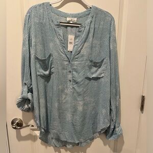 Lou & Grey blouse size L NWT